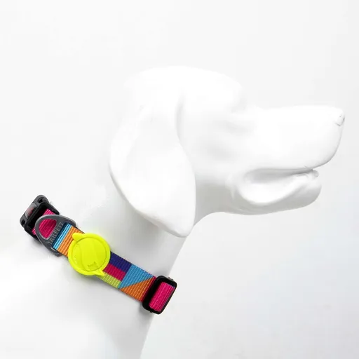 Zgarda pentru câini, Paws & Whiskers, Spirit, Poliester, Multicolor