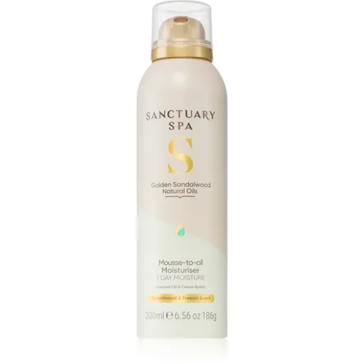 Sanctuary Spa Golden Sandalwood spumă hidratantă cu efect de nutritiv 200 ml