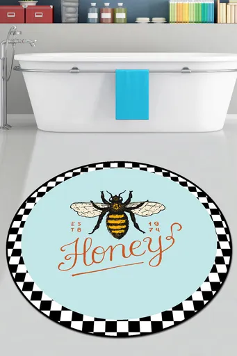 Covoras de baie, L'essentiel Maison, Apidae Djt (160 cm), Poliester, Multicolor