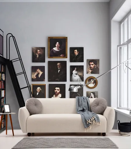 Canapea 3 locuri, Atelier del Sofa, 560ARE1329, Crem