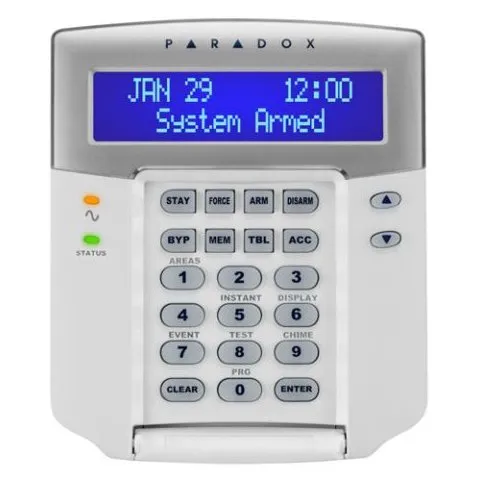 Tastatura LCD moncrom Paradox K641+ pentru centrale EVO