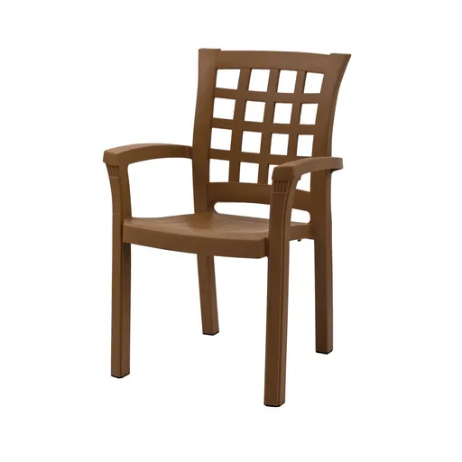 Scaun, Hanah Home, Elite Width Squares, 58x88x57 cm, Maro