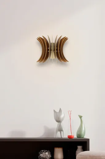 Aplica de perete, Opviq, 390FLH2103, Maro