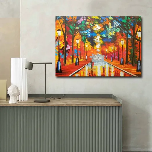 Tablou decorativ, 70100FAMOUSART-041, 70 x 100 cm, Multicolor