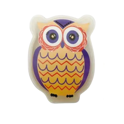 Pernuță cu gel cald Bufniță, galben, galben