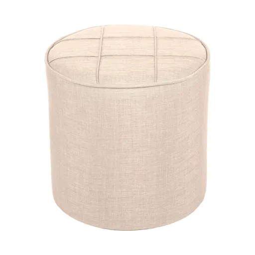 Taburet, Atelier del Sofa, 558ZEN1347, Lemn de brad, Crem