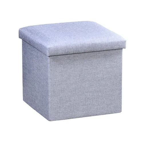 Kesper 15956 Taburet, gri deschis, 38 x 38 x 38 cm, gri