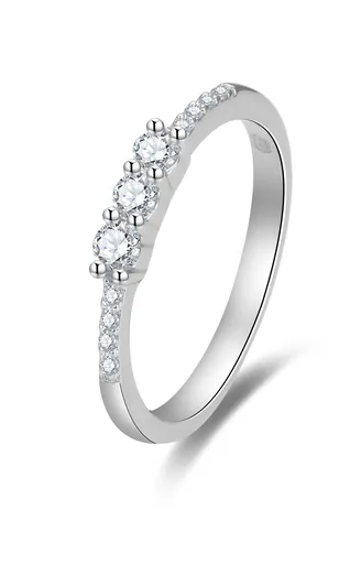 Beneto Inel de logodnă strălucitor cu zirconii AGG464 52 mm