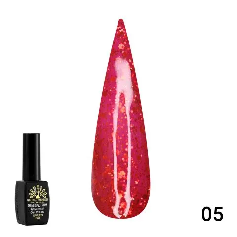 Oja Semipermanenta Shine Spectrum Red, 8 ml, 05, TPO Free