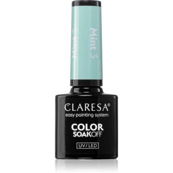 Claresa SoakOff UV/LED Color Mint lac de unghii sub forma de gel culoare 3 5 g