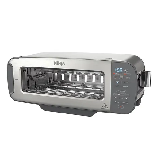 Prajitor paine 3in1 Ninja ST202EU, 2400W, 7 programe, Control temperatura, Grill, Dezghetare, Reincalzire, Functionare orizontaa, Argintiu