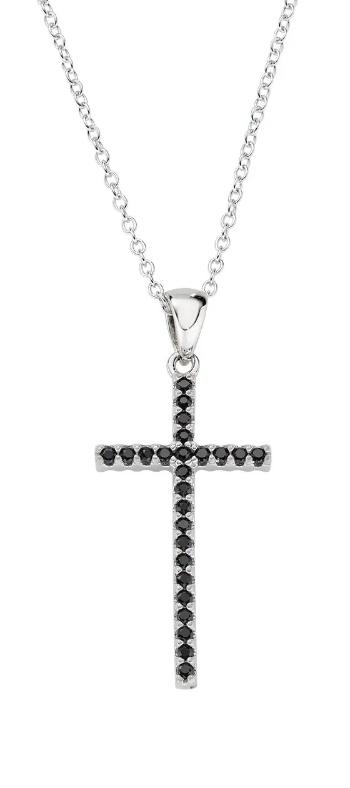 Amen Colier din argint cu zirconiu cubic Sacred Crosses CLCRDOBBNZ (lănțișor, pandantiv)