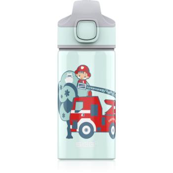 Sigg Miracle sticlă de apă pentru școală cu pai Fireman 400 ml