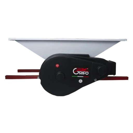 Zdrobitor electric de struguri mare Grifo-PM, emailat, cu motor 1CP, Cuva 95 / 60 cm