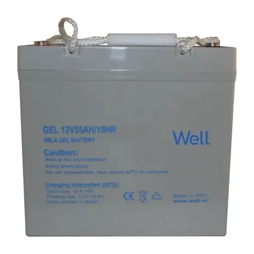 Acumulator plumb acid cu gel Well 12V 55AH, terminal M8