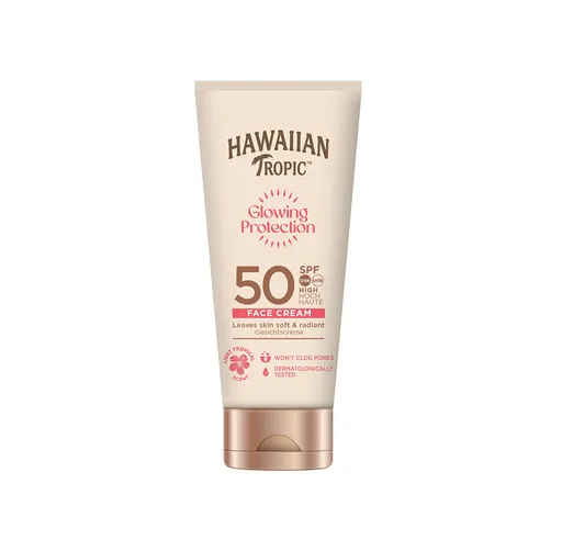 Hawaiian Tropic Cremă de față cu protecție solară SPF 50 Glowing Protection (Face Cream) 50 ml