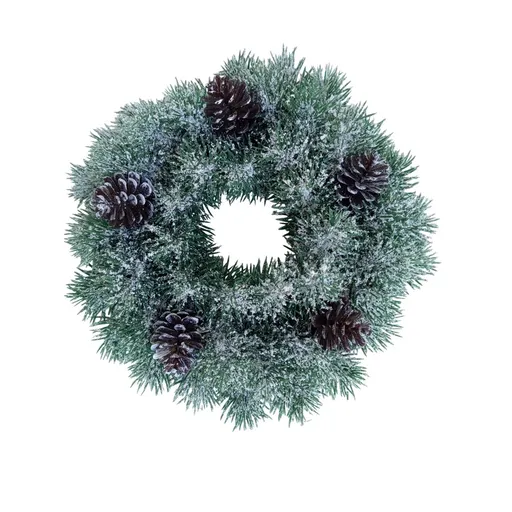 Ghirlanda din plastic cu conuri de brad, lungime 28 cm