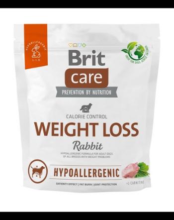 BRIT Care Hypoallergenic Weight Loss 1 kg Hrana uscata caini supraponderabili, cu iepure si orez