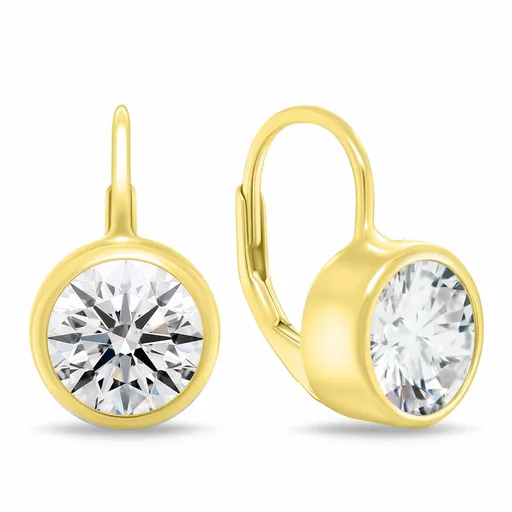 Brilio Silver Cercei placați cu aur cu zirconiu cubic EA1201Y