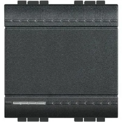 Intrerupator simplu 2 module Living Light Bticino L4001M2N, antracit