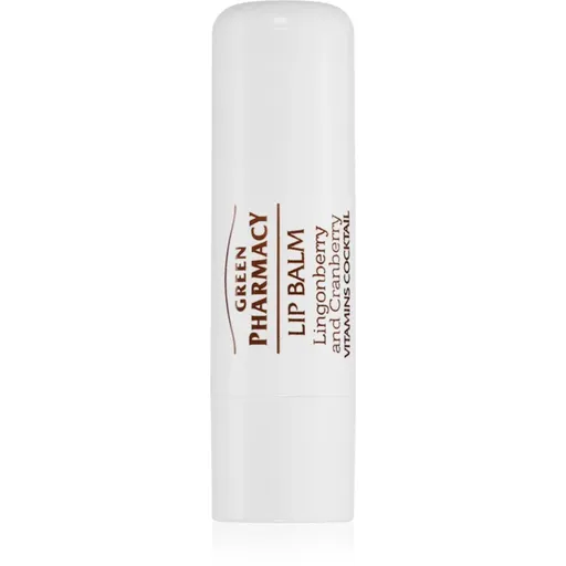 Green Pharmacy Lingonberry and Cranberry Lip Balm balsam de buze nutritiv SPF 10 3.6 ml