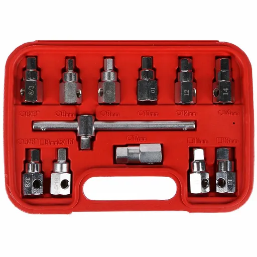 Sixtol Set pentru scurgerea uleiului MECHANIC OILDRAIN SET 12, Hex + pătrat, 12 piese