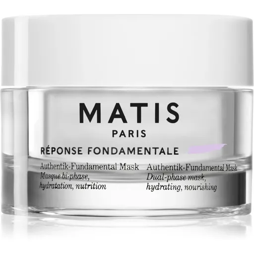 MATIS Paris Réponse Fondamentale Authentik-Fundamental Mask mască facială regeneratoare și hidratantă pentru tratarea tenului în două faze 50 ml