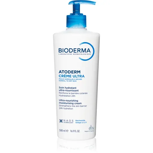 Bioderma Atoderm Créme Ultra Cremă nutritivă de corp pentru piele normală, sensibilă și uscată fara parfum 500 ml