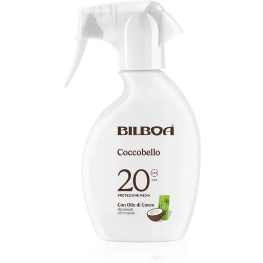 Bilboa Coccobello Trigger spray solar cu ulei de cocos SPF 20 250 ml