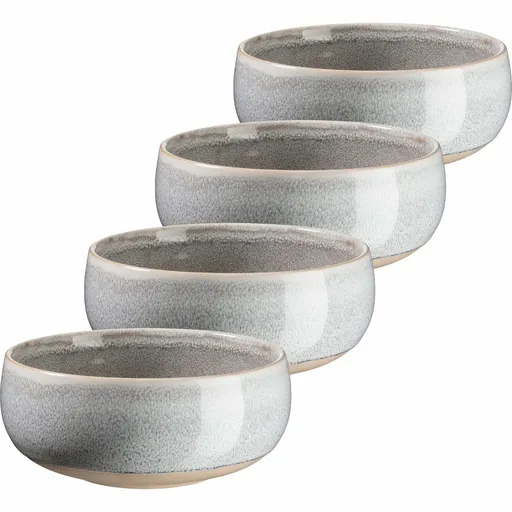 Mäser Set de 4 boluri pentru supă AQUATA – 14 cm,gri, gri