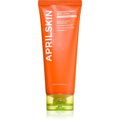 APRILSKIN Carrotene IPMP Body Lotion crema de corp cu efect de calmare pentru luminozitate si hidratare 200 ml