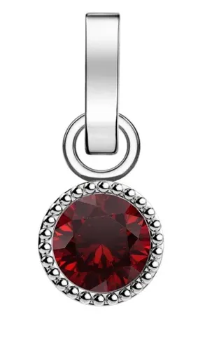 Rosefield Pandantiv din oțel pentru femeile născute în ianuarie PE-Silver-Jan