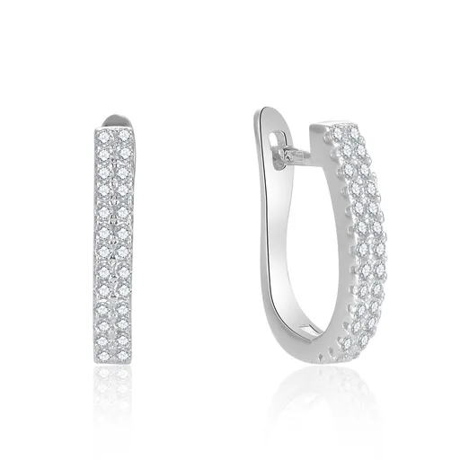 Beneto Cercei ovali din argint AGUC2690