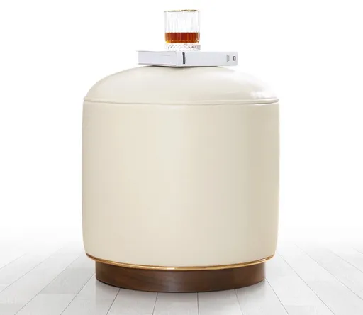 Taburet, Atelier del Sofa, 209FLF1265, Crem