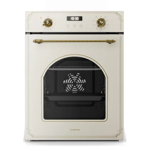Klarstein Victoria cuptor încorporabil 45 cm 49 l crem