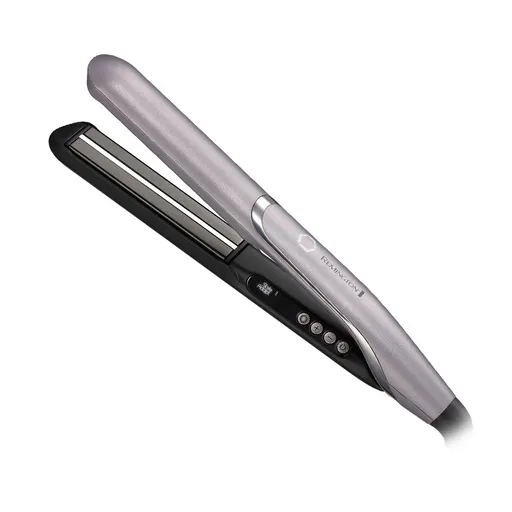 Placa pentru par Remington S9880 PROluxe You, Acoperire ceramica, Tehnologie adaptivă, 5 trepte temperatura, Oprire automata, Gri