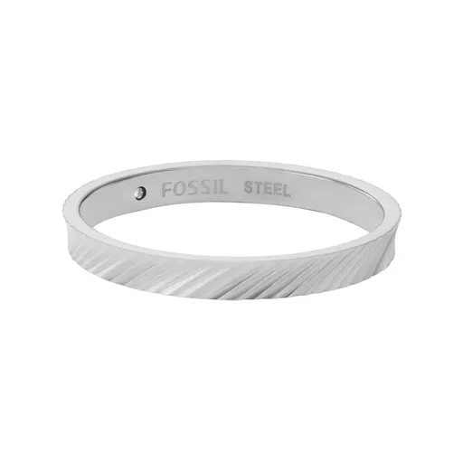 Fossil Inel modern din oțel Harlow JF04757040 59 mm