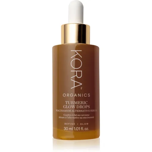 KORA Organics Turmeric Glow Drops ser cu efect iluminator cu niacinamidă 30 ml