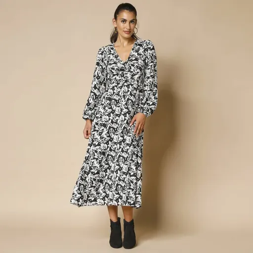 Rochie lungă cu decolteu în V