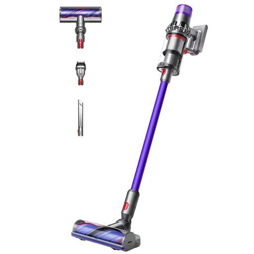 Aspirator vertical Dyson V11 Advanced Nickel/Purple 479333-01, 200AW, 760 ml, 125.000 rpm, Autonomie 60 min, HEPA, Violet/Nichel