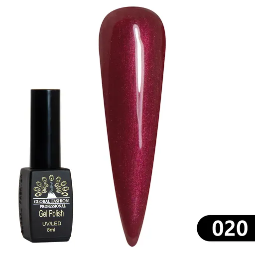 Oja semiTransparenta Black Elite, Global Fashion 8 ml, 020, TPO Free