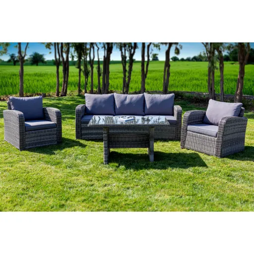 Set mobilier premium de terasa, Monaco, ratan sintetic