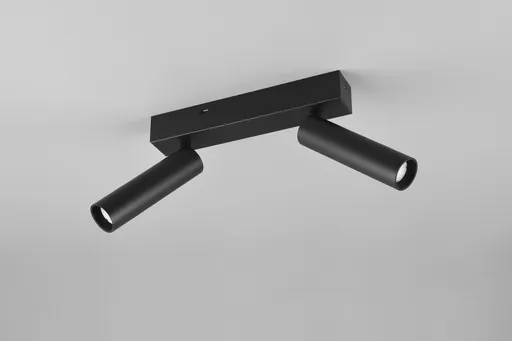 Plafoniera Ambala, TRIO, 26x4x17.5 cm, 5.5W, 2x SMD, metal, negru mat