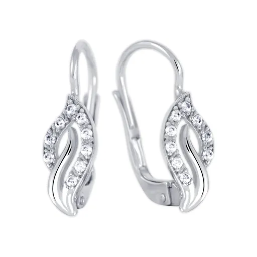 Soliter Cercei simpatici din aur alb cu zirconi 239 001 01217 07