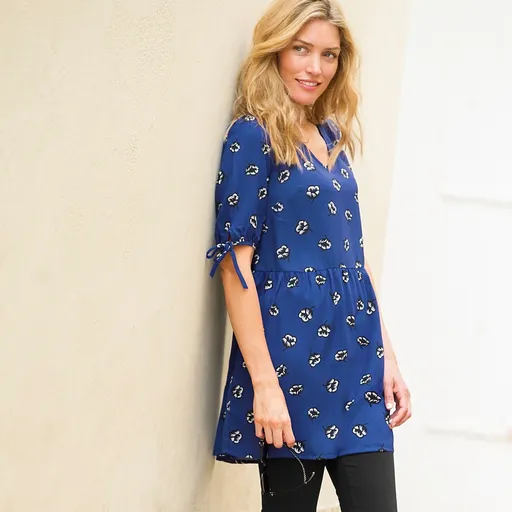 Tunică cu imprimeu patchwork