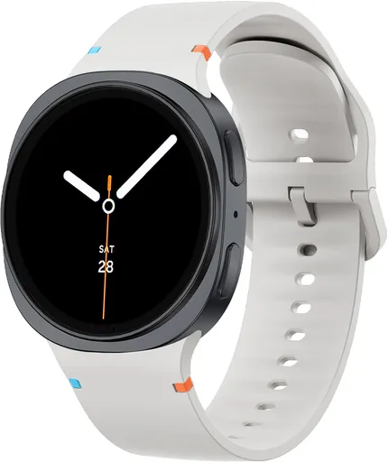 4wrist Curea din silicon pentru Samsung Galaxy Watch8 – Alb