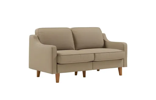 Canapea 2 locuri, Atelier del Sofa, 918CMF1146, Otel, Plajă / Nuc