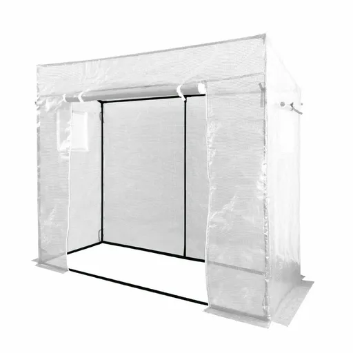 Seră de folie pentru roșii, albă , 200 x 77 x 168/146 cm, alb