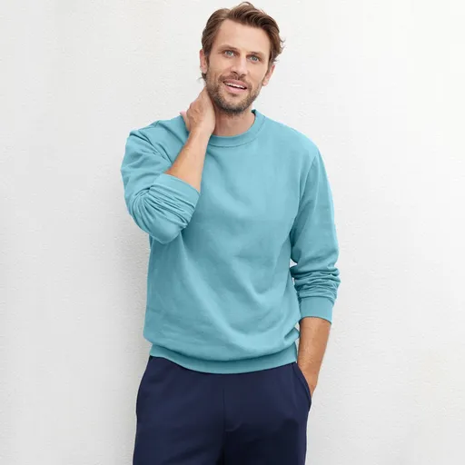 Hanorac cu guler rotund, confecționat din molleton periat