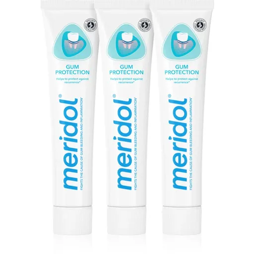 Meridol Gum Protection pastă de dinți ajuta la refacerea gingiilor iritate 3 x 75 ml